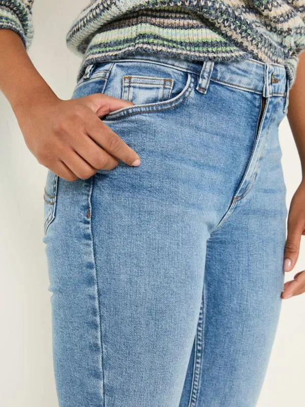 Fat Face Jeans Women Sway Light Vintage Blue Slim Jeans