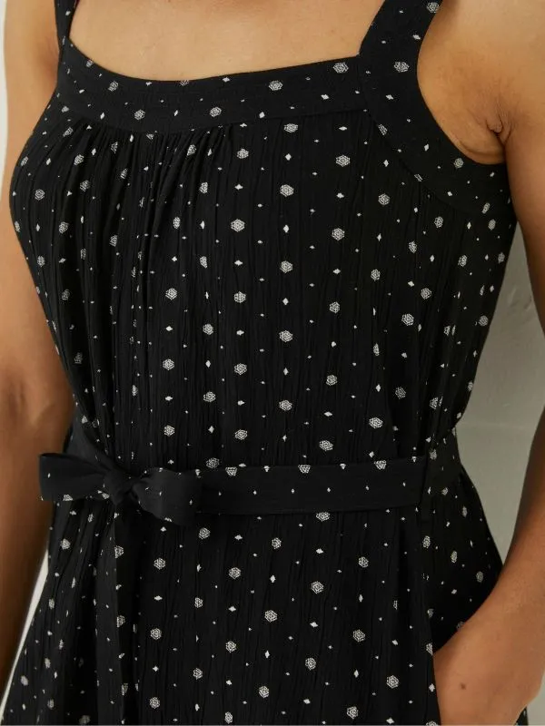 Fat Face Jumpsuits and Playsuits Women Black Geo Print Annie Playsuit