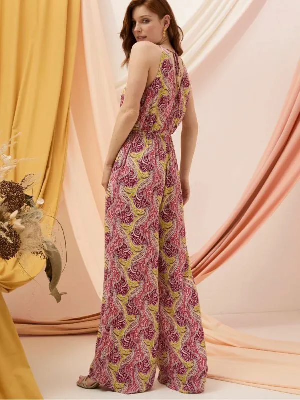 Fat Face Jumpsuits and Playsuits Women Tura Orange Paisley Jumpsuit