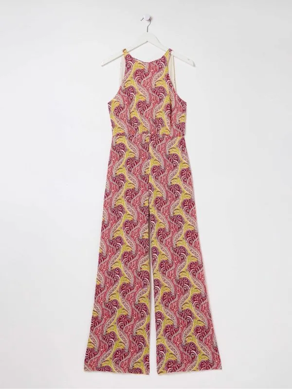 Fat Face Jumpsuits and Playsuits Women Tura Orange Paisley Jumpsuit