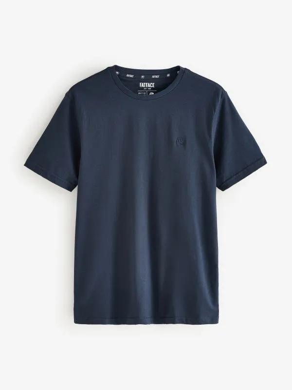 Fat Face Loungewear Men Navy Short Sleeve 100 Cotton TShirts 3 Pack