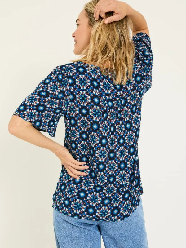 Fat Face Shirts and Blouses Women Indigo Blue Kyro Blouse