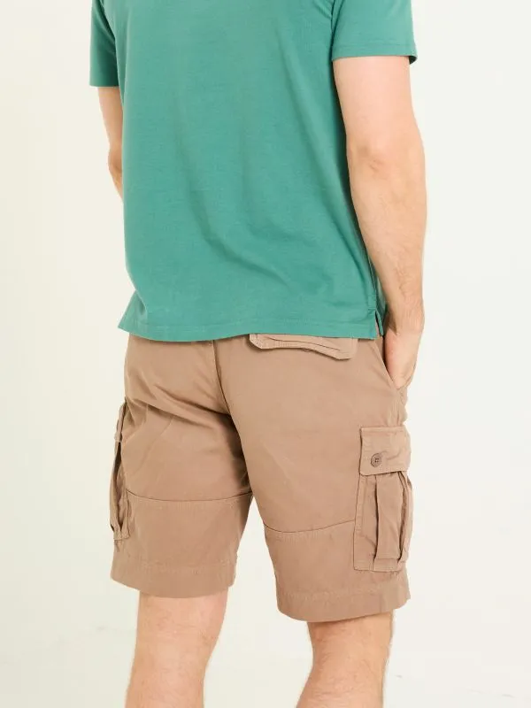 Fat Face Shorts Men Breakyard Mid Brown Cargo Shorts