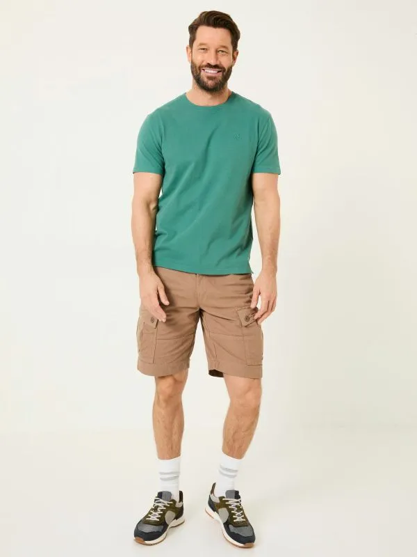 Fat Face Shorts Men Breakyard Mid Brown Cargo Shorts