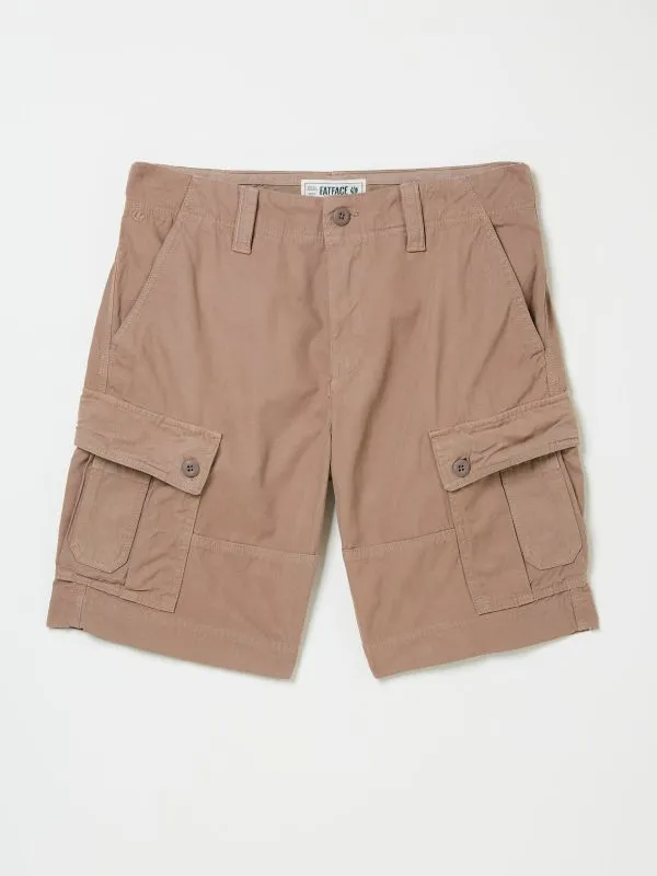 Fat Face Shorts Men Breakyard Mid Brown Cargo Shorts