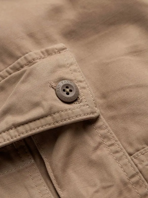 Fat Face Shorts Men Breakyard Mid Brown Cargo Shorts
