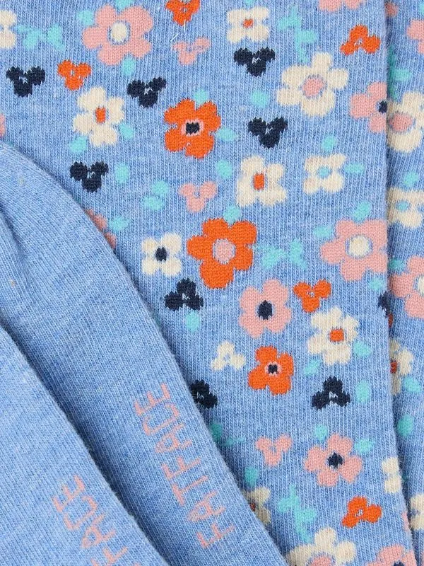 Fat Face Socks Women Blue Floral Socks