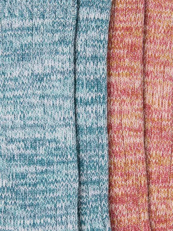 Fat Face Socks Women Multi Colour 2 Pairs Of Boots Socks