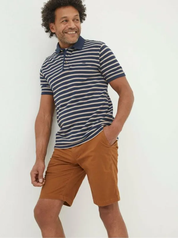 Fat Face Tall Collection Men Brown Mawes Chinos Shorts