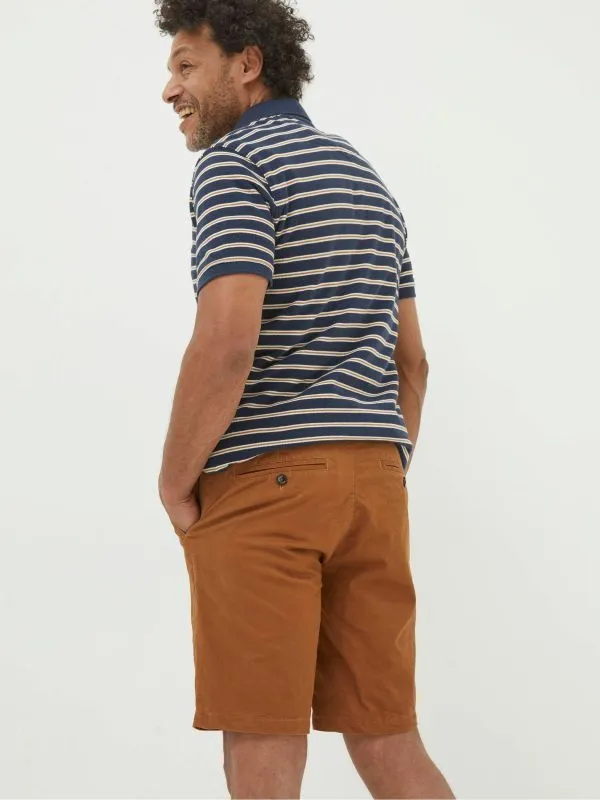 Fat Face Tall Collection Men Brown Mawes Chinos Shorts