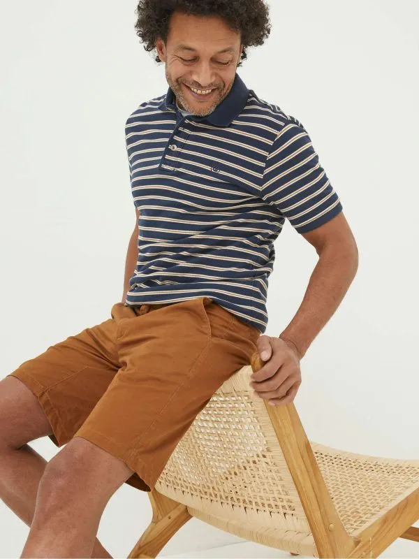 Fat Face Tall Collection Men Brown Mawes Chinos Shorts
