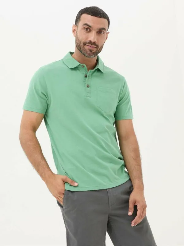 Fat Face Tall Collection Men Green Perranporth Polo Shirt
