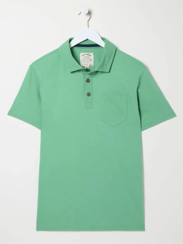 Fat Face Tall Collection Men Green Perranporth Polo Shirt