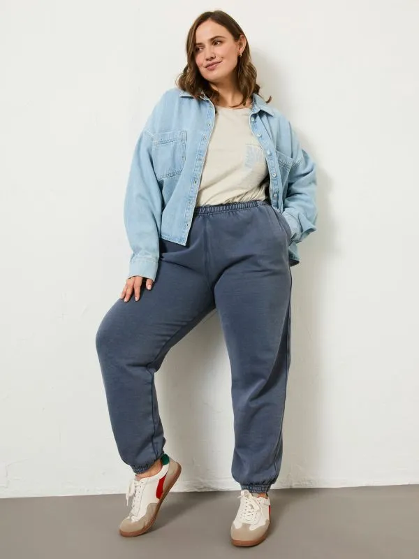 Fat Face Trousers and Leggings Women Blue Hope Sweat 100 Organic Cotton Joggers Fat Face Trousers and Leggings Women Blue Hope Sweat 100 Organic Cotton Joggers