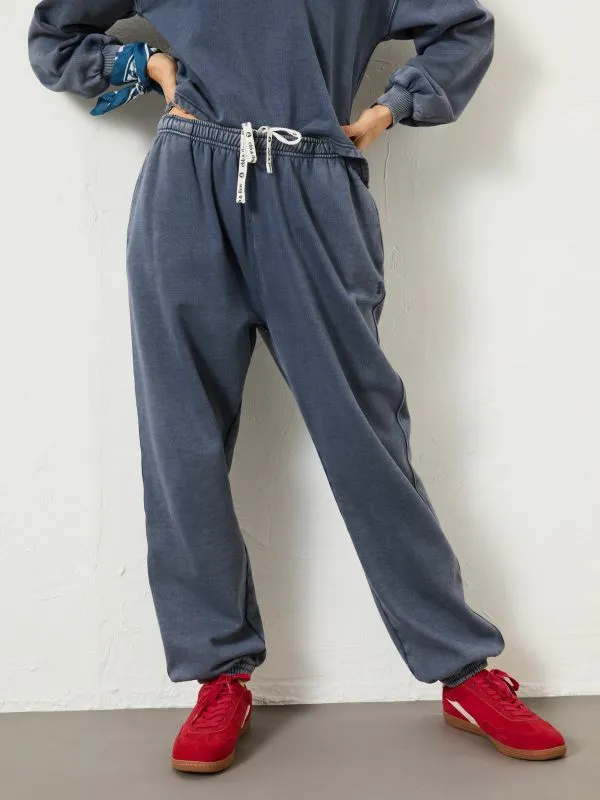 Fat Face Trousers and Leggings Women Blue Hope Sweat 100 Organic Cotton Joggers Fat Face Trousers and Leggings Women Blue Hope Sweat 100 Organic Cotton Joggers