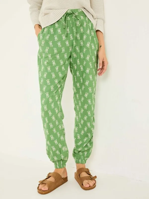 Fat Face Trousers and Leggings Women Lyme Green Cuffed Jogger