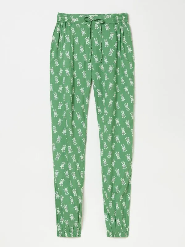 Fat Face Trousers and Leggings Women Lyme Green Cuffed Jogger