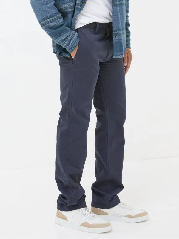 Fat Face Trousers Men Navy Blue Modern Coastal Chinos