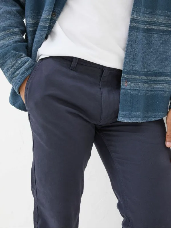 Fat Face Trousers Men Navy Blue Modern Coastal Chinos