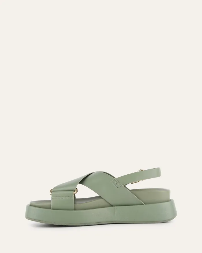 FLAT SANDALS Marley flat sandals pistachio green leather jomercer Women FLAT SANDALS Marley flat sandals pistachio green leather jomercer Women