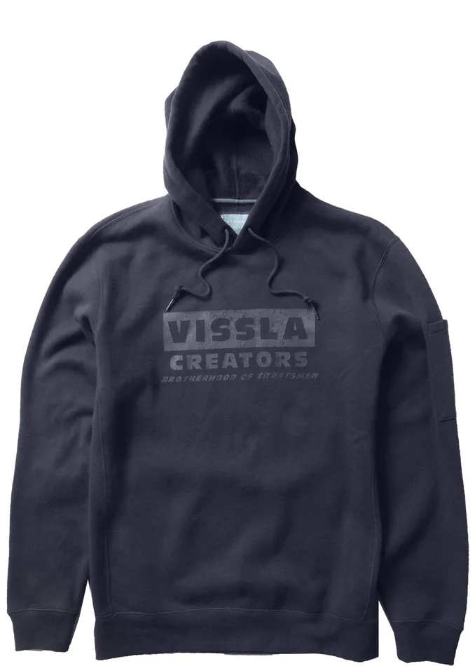 Fleece and Hoodies Creators Eco Po Hoodie Dark Naval 8211 Vissla Men