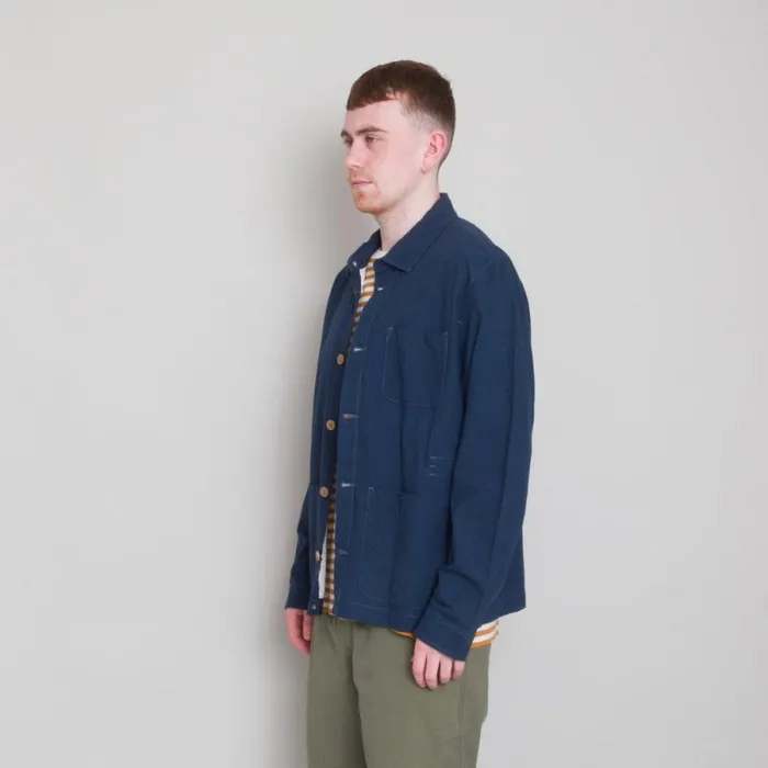 Folk Clothing Outerwear Assembly Jacket 8211 Ash Navy Crinkle 8211 Mens