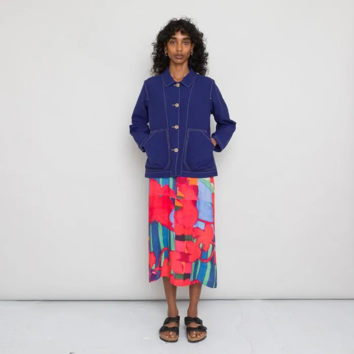 Folk Clothing Outerwear Prism Jacket 8211 Mid Blue 8211 Womens