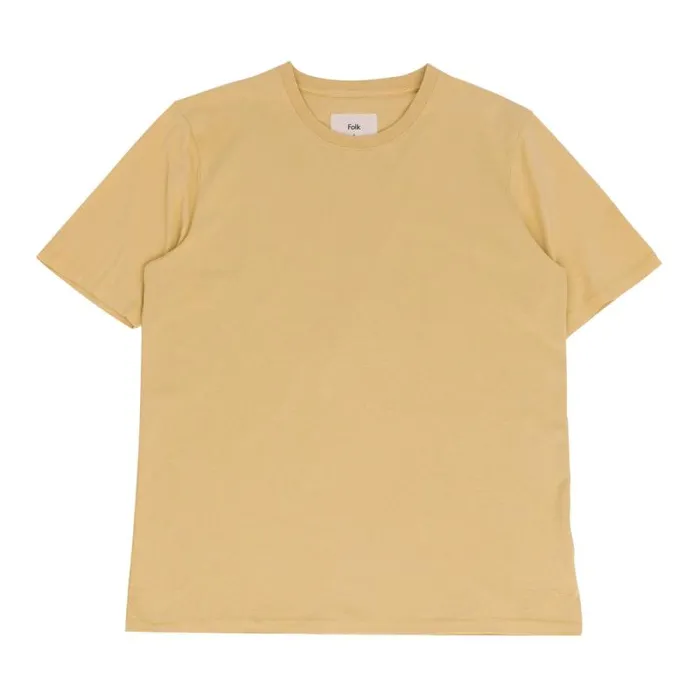 Folk Clothing TShirts Contrast Sleeve Tee 8211 Wheat 8211 Mens