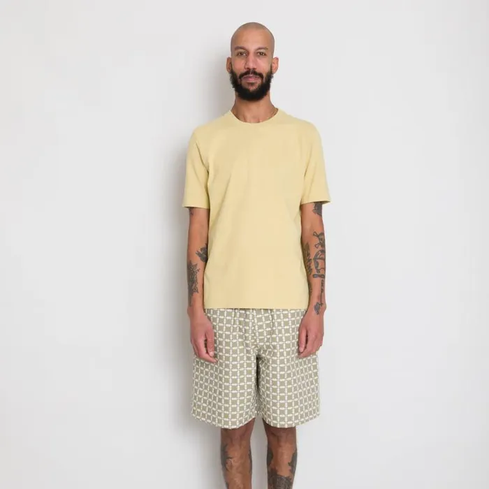 Folk Clothing TShirts Contrast Sleeve Tee 8211 Wheat 8211 Mens