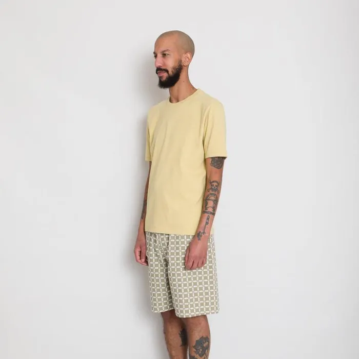 Folk Clothing TShirts Contrast Sleeve Tee 8211 Wheat 8211 Mens
