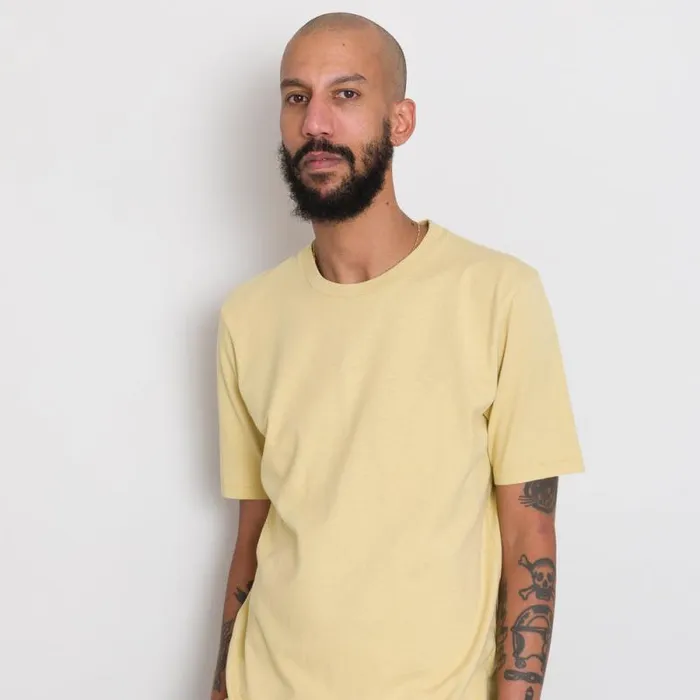 Folk Clothing TShirts Contrast Sleeve Tee 8211 Wheat 8211 Mens