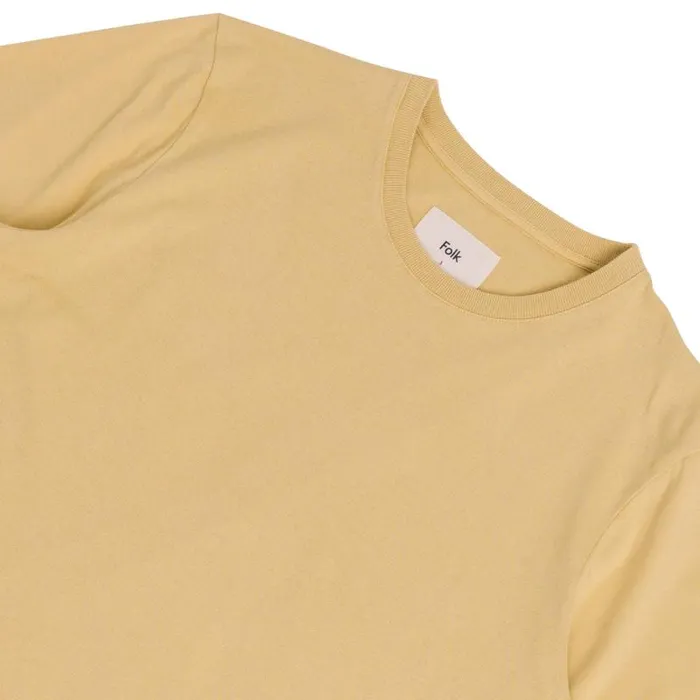 Folk Clothing TShirts Contrast Sleeve Tee 8211 Wheat 8211 Mens