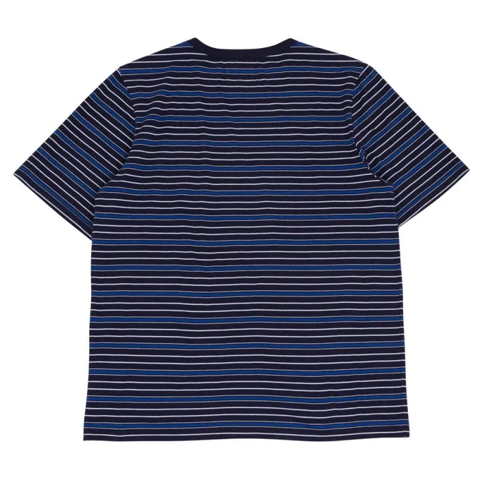 Folk Clothing TShirts Multistripe Tee 8211 Navy Moon DP 8211 Mens