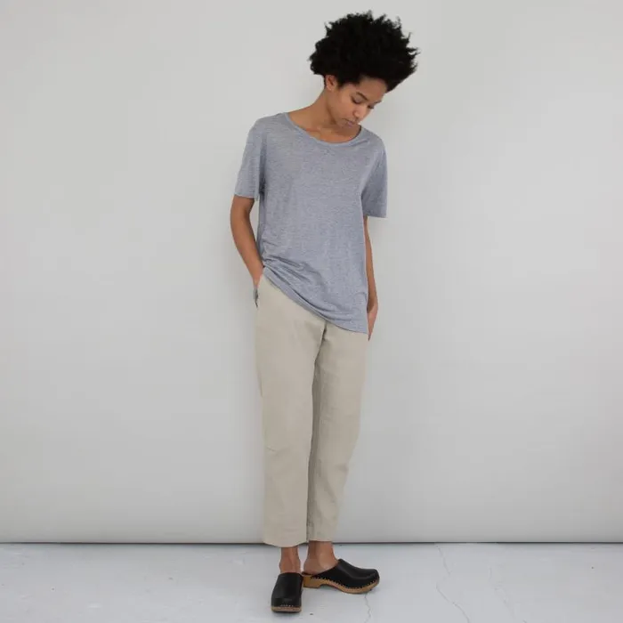 Folk Clothing TShirts Slouch Tee 8211 Grey Melange 8211 Womens