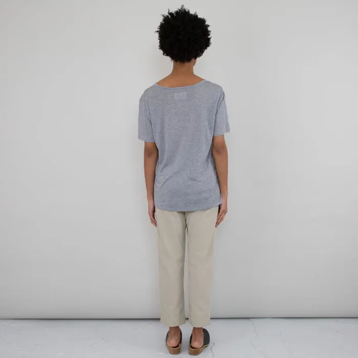 Folk Clothing TShirts Slouch Tee 8211 Grey Melange 8211 Womens