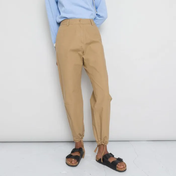 Folk Clothing Trousers Barrel Trousers 8211 Caramel Ripstop 8211 Womens