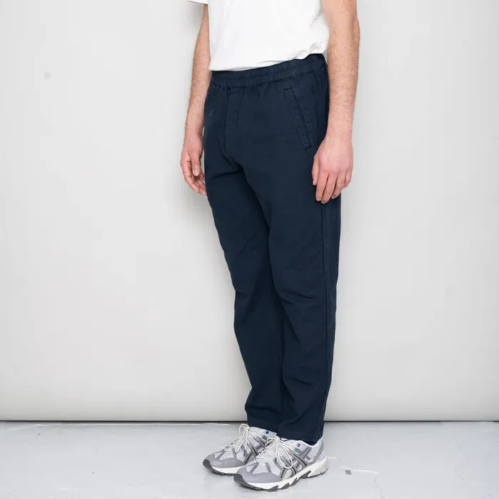 Folk Clothing Trousers Cotton Linen Trouser Drawcord 8211 Navy 8211 Mens