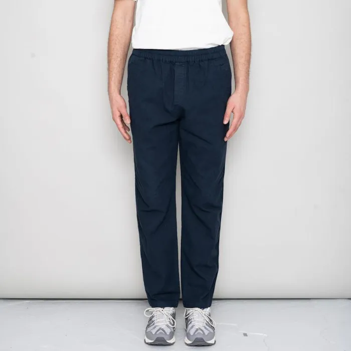 Folk Clothing Trousers Cotton Linen Trouser Drawcord 8211 Navy 8211 Mens