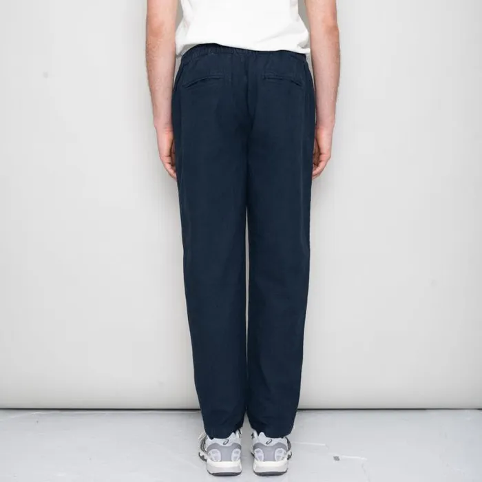 Folk Clothing Trousers Cotton Linen Trouser Drawcord 8211 Navy 8211 Mens