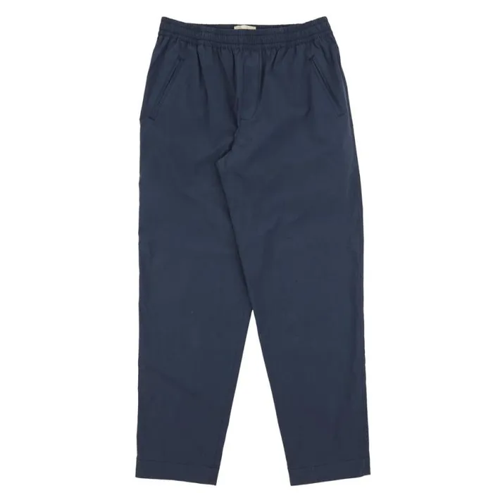 Folk Clothing Trousers Drawcord Assembly Pant 8211 Ash Navy Poplin 8211 Mens