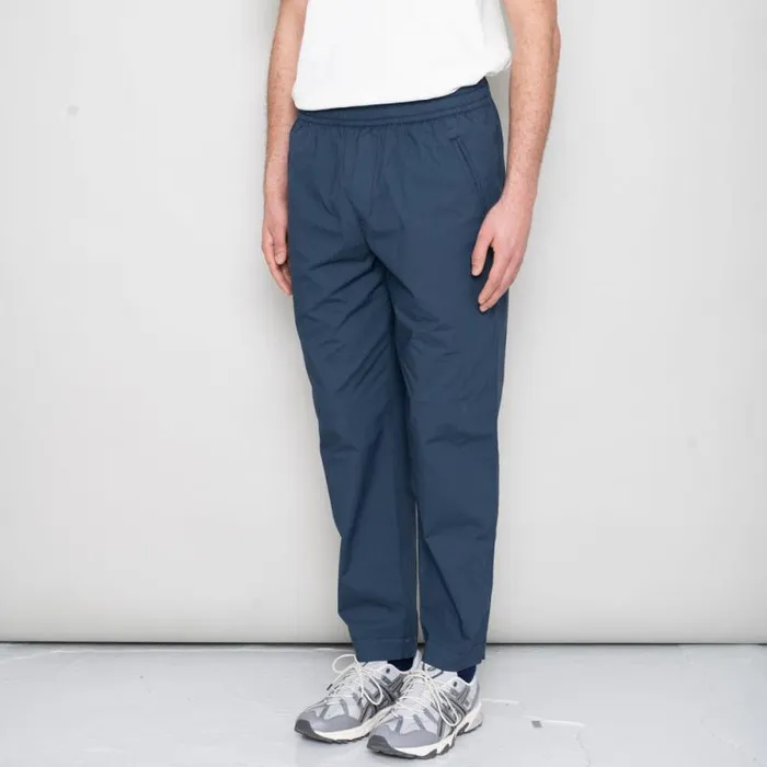 Folk Clothing Trousers Drawcord Assembly Pant 8211 Ash Navy Poplin 8211 Mens