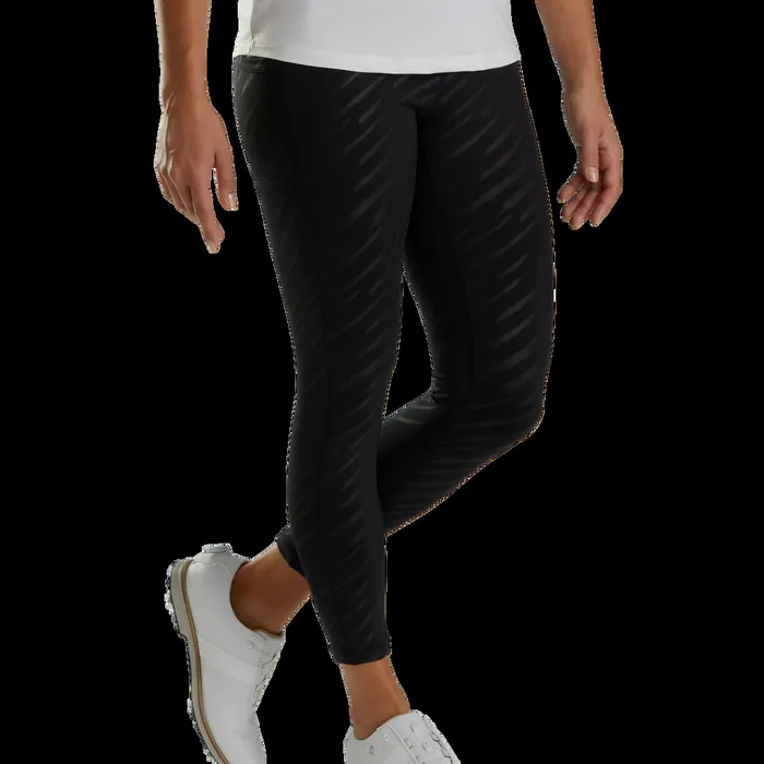 FootJoy Pants Women Embossed Leggings Black