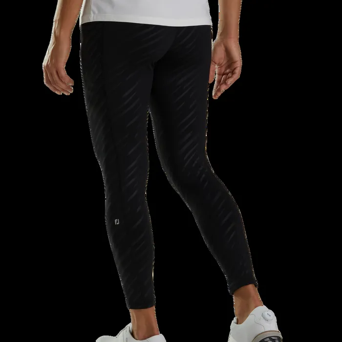 FootJoy Pants Women Embossed Leggings Black