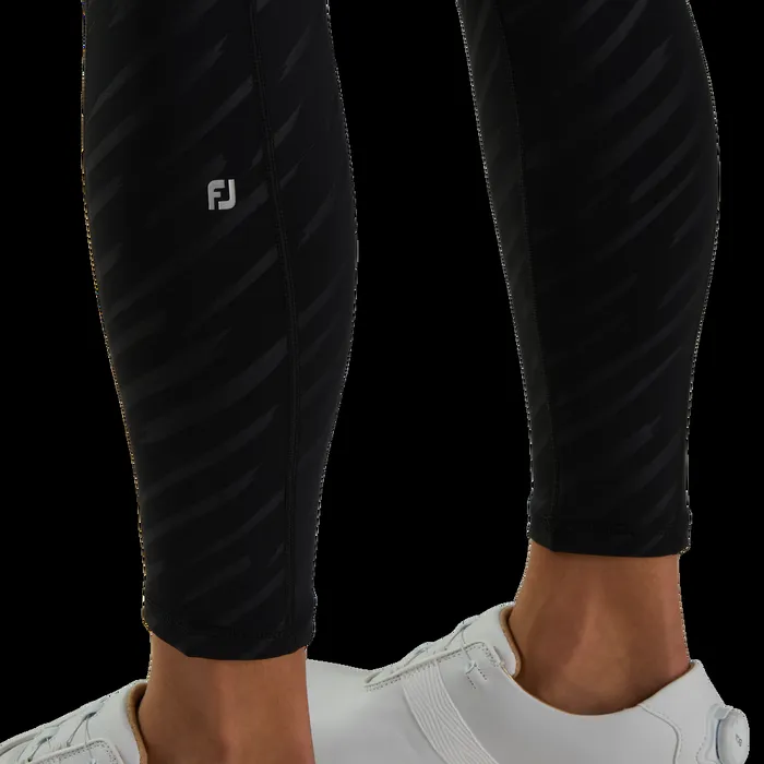 FootJoy Pants Women Embossed Leggings Black