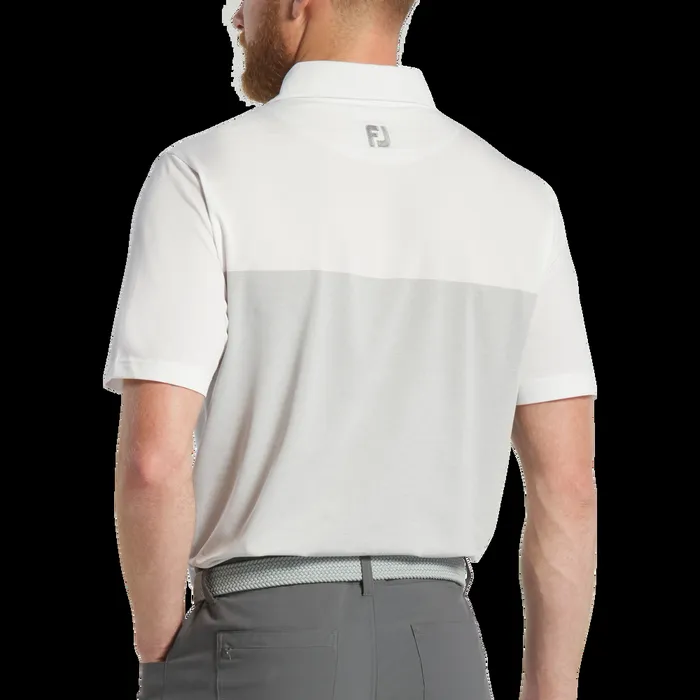 FootJoy Shirts Men Tonal Block Lisle White