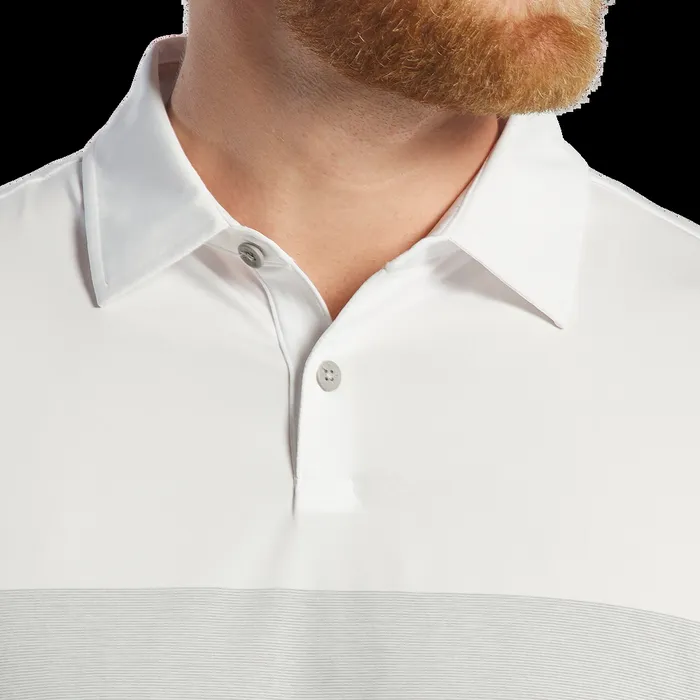FootJoy Shirts Men Tonal Block Lisle White