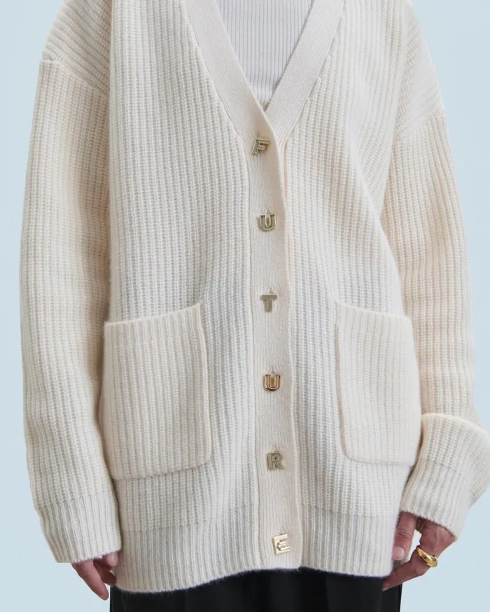 From Future Cashmere Sweaters Women Cardigan Sweater White