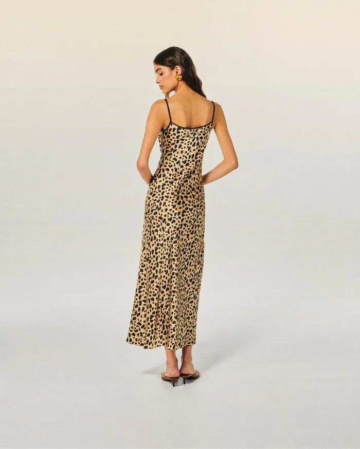 From Future Dresses and Jumpsuits Women Giula Long Strap Dress Natural Animal