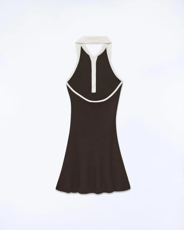From Future Dresses and Jumpsuits Women Short Strap Dress Chocolate