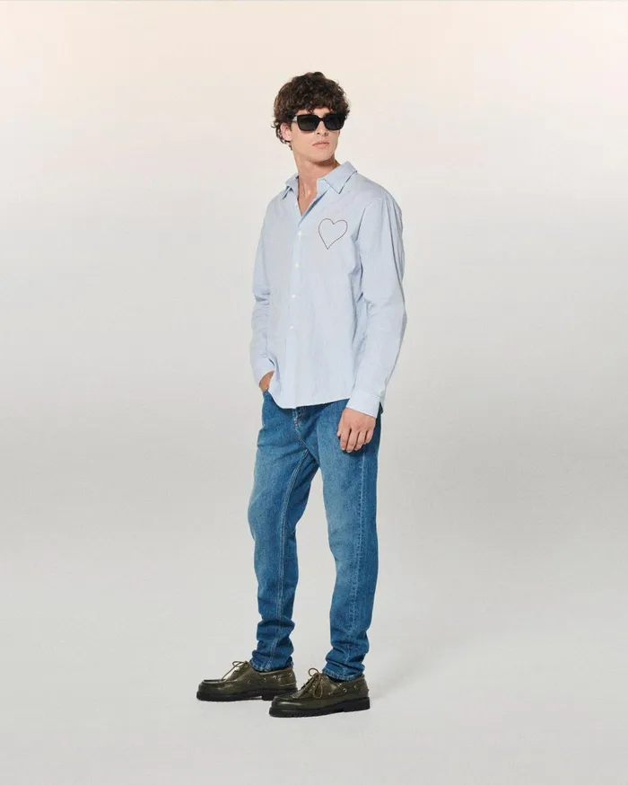 From Future Jeans Men Skinny John Jeans Dark Blue